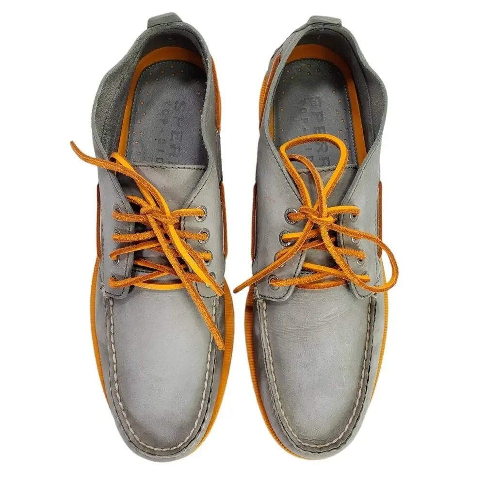 Sperry Chukka Boots, Size 11.5, Grey Leather.